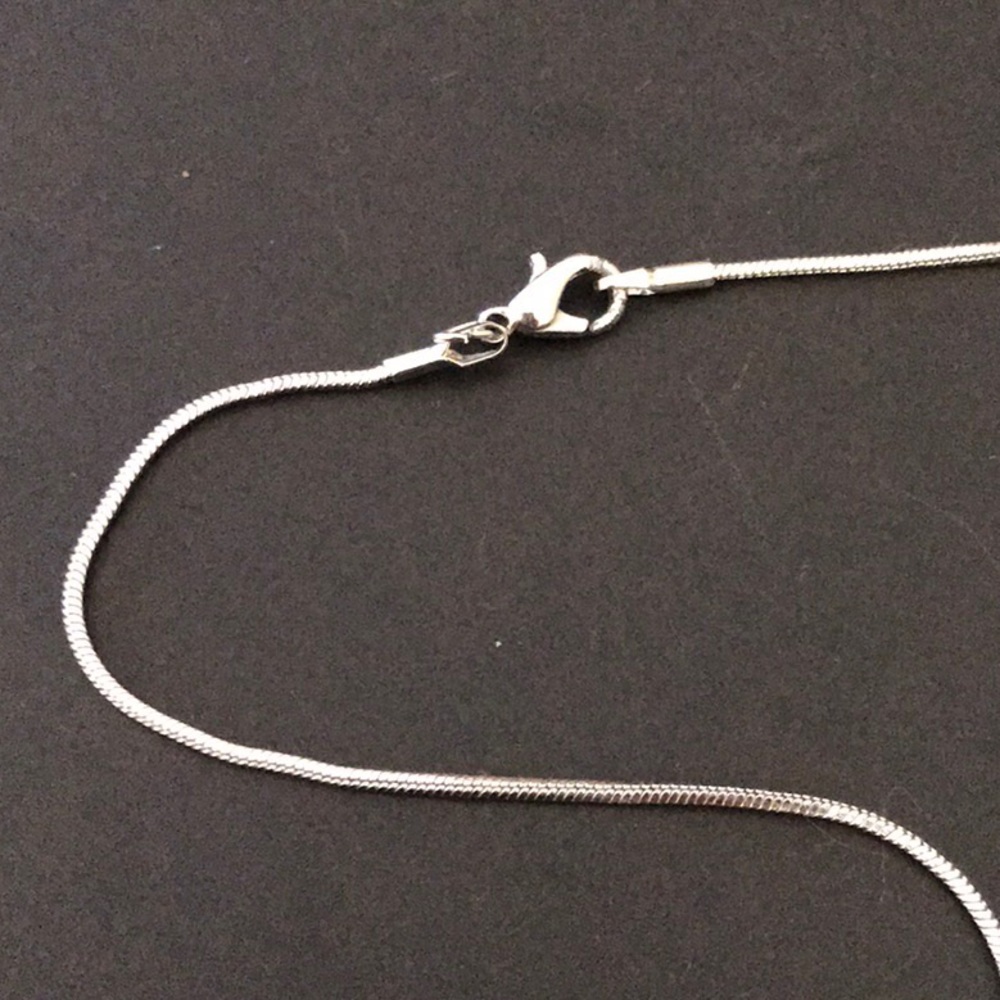 Sterling Silver Flower Pendant Necklace - Picture 3 of 5